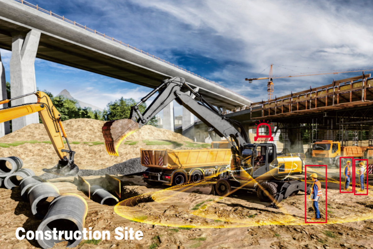 Construction truck collision avoidance