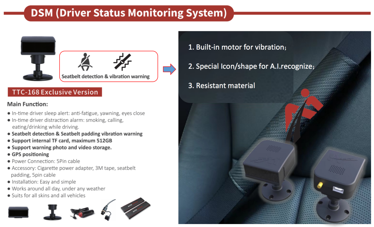 Como a câmera de monitoramento de fadiga do A.i. se beneficia em caminhões logísticos/de corrente fria seguros